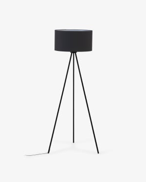 Ikia floor lamp in steel with black finish1