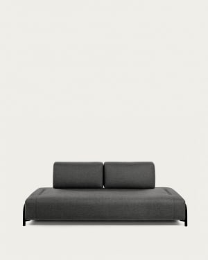 Module 3 seaters Compo dark grey 232 cm