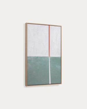 Malvern picture in green and white 50 x 70 cm