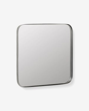 Marco black metal wall mirror 40 x 40 cm