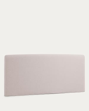 Dyla headboard cover in beige for 160 cm beds
