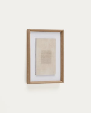 Sormina picture with brown stripes in the centre 30 x 40 cm