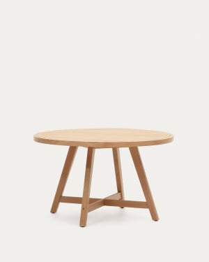 Urgell 100% outdoor suitable round table in solid eucalyptus wood, Ø 130 cm FSC