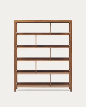 Sashi shelving unit made in solid teak wood 150 x 185 cm