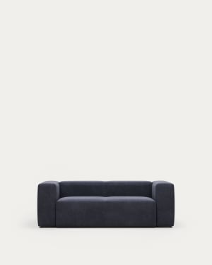 Blok 2 seater sofa in blue, 210 cm FR