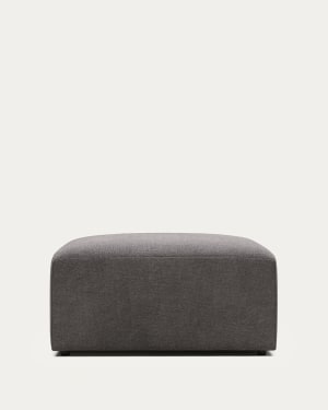Blok footrest in grey 90 x 70 cm FSC Mix Credit FR