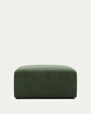 Blok footrest in green 90 x 70 cm FSC Mix Credit FR
