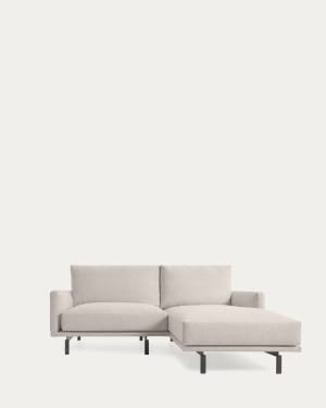 Galene 3 seater sofa with right-hand chaise longue in beige, 214 cm FSC Mix Credit