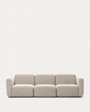 Sofá modular Neom 3 plazas beige 263 cm FSC Mix Credit