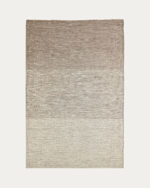 Μάλλινο χαλί Malenka, καφέ, 200x300εκ