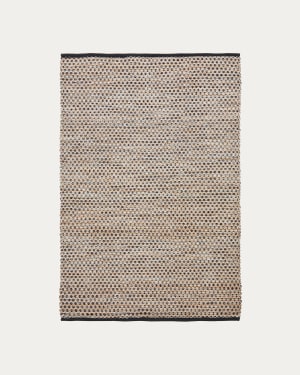 Larena multi-coloured wool and jute mix rug 160 x 230 cm