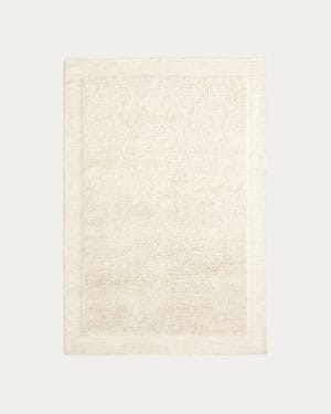 Μάλλινο χαλί Marely, λευκό, 160x230εκ