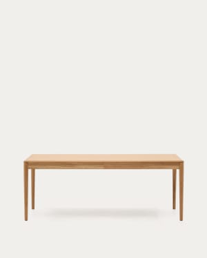 Lenon extendable table in natural FSC Mix Credit solid oak wood and veneer 200(280)x90