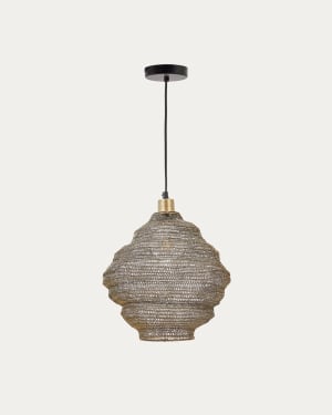 Sarraco gold metal ceiling lamp Ø 30 cm