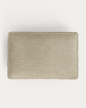 Blok cushion in beige wide seam corduroy, 40 x 60 cm