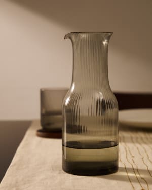 Jarra Thiba de vidro cinza 90 cl