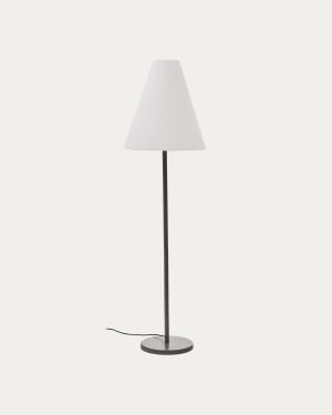 Navat floor lamp with a metal base in a green painted finish UK adapter