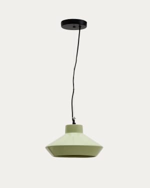 Portol green ceramic ceiling lamp