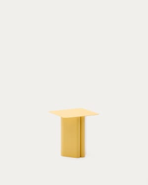 Arvin yellow iron side table 42 x 42cm