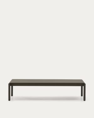 Sorells coffee table in green aluminum 63 x 144,6 cm
