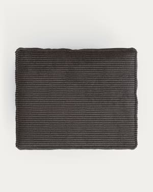 Blok cushion thick grey corduroy 50 x 60 cm