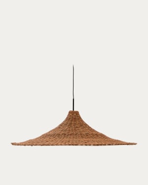 Bladia rattan ceiling lamp shade with natural finish Ø90cm