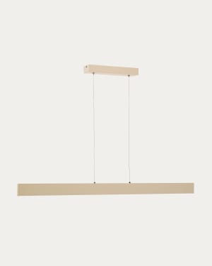 Boadella aluminium ceiling lamp with beige painted finish