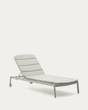 Transat d’extérieur Marcona en aluminium blanc