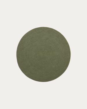 Rug Despas in synthetic fibers green Ø150 cm