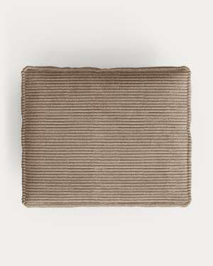 Blok cushion thick taupe corduroy 50 x 60 cm
