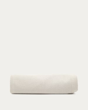 Cover for Odum bed in beige micro bouclé for a 90 x 200 cm mattress