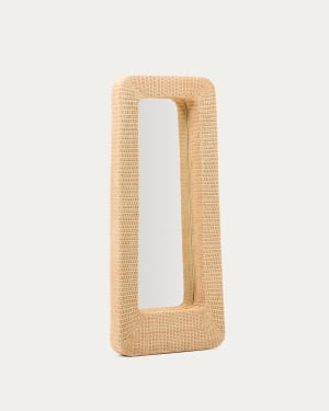 Zilna rattan mirror 58 x 120 cm