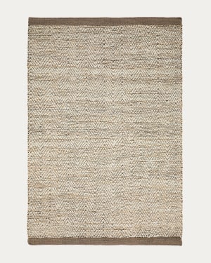 Χαλί Arpe από γιούτα ζακάρ μπεζ 160 x 230 εκ