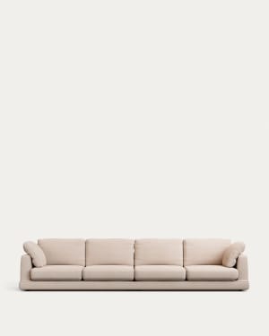 Gala 6-seater sofa beige, 390cm