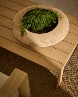 Cache-pot Rivor en terre cuite avec finition ton naturel Ø 65 cm