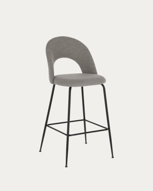 Tabouret Mahalia gris clair hauteur 63 cm FSC 100%