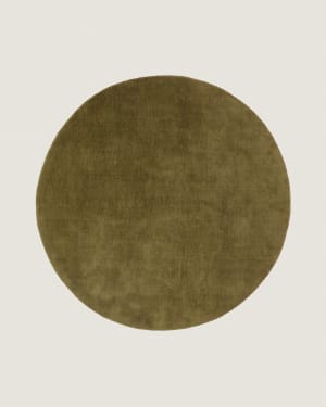 Empuries green round rug Ø200cm