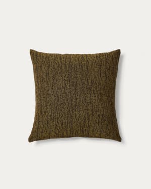 Melien cushion cover in green dot jacquard 50 x 50 cm