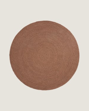Rug Despas in synthetic fibers terracotta Ø200 cm