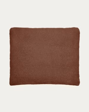 Martina terracotta bouclé cushion 60 x 52 cm