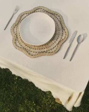 Luviat set of 2 beige seagrass placemats Ø38cm