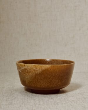 Brown ceramic Nagoli bowl