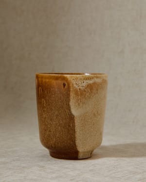 Brown ceramic Nagoli cup