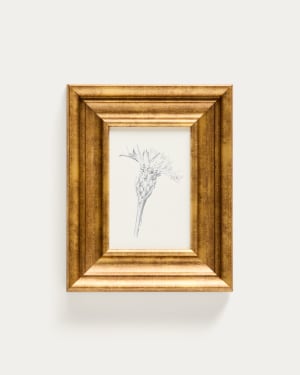 Yalira picture with botanical illustration 32.8 x 70cm