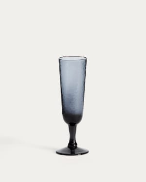 Calice da vino Sileia in vetro riciclato blu