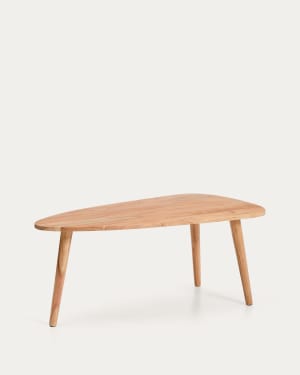 Duvani coffee table in solid acacia wood with bleached finish Ø110 x 60cm