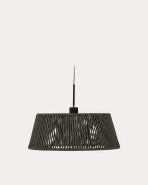 Aldet ceiling lamp shade in green rope cord Ø46cm