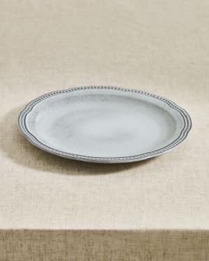 Blue ceramic Dovec flat plate