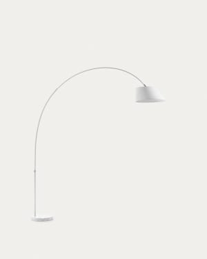 May steel floor lamp with white marble base