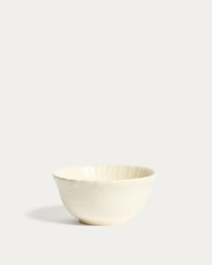 Bol Varla en céramique beige